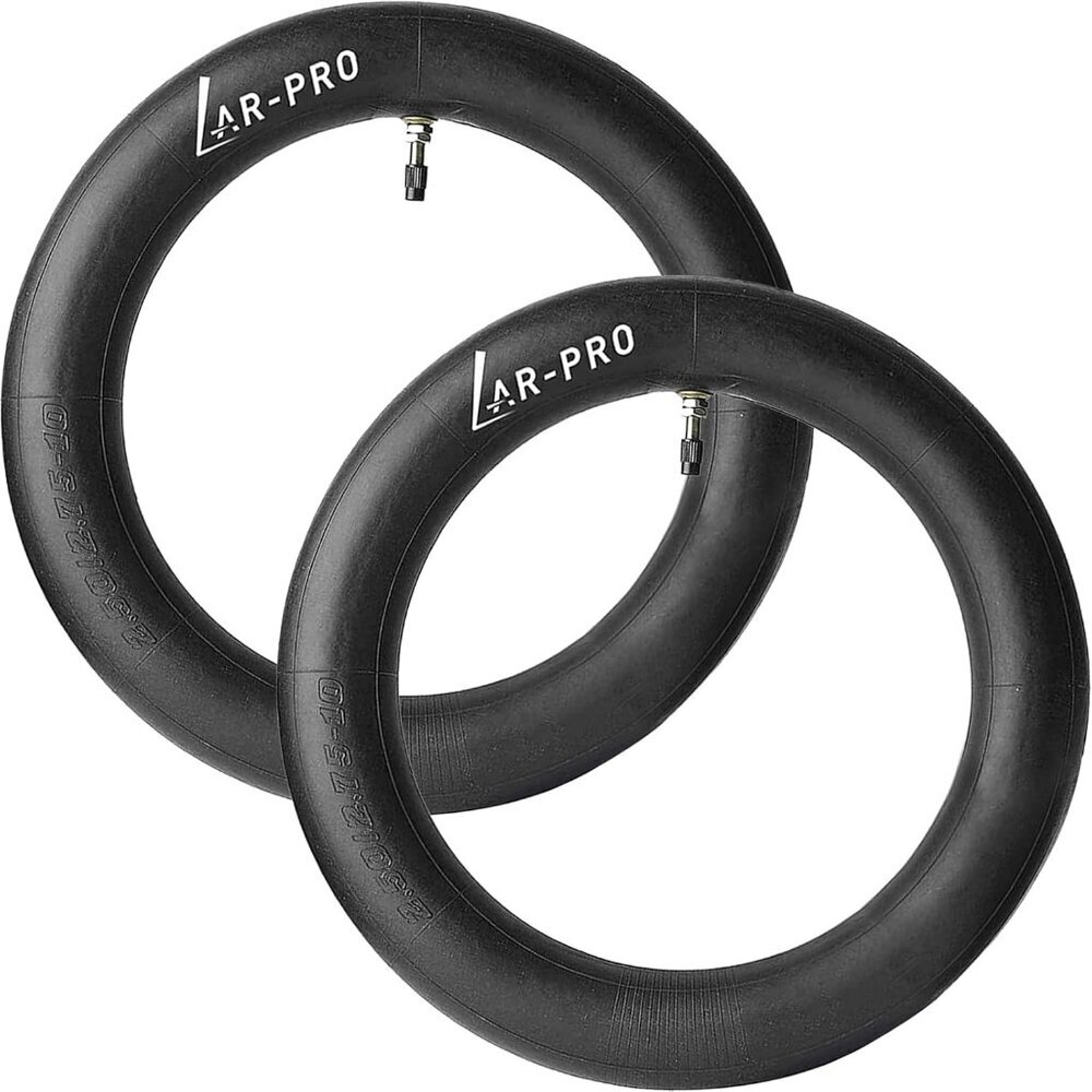 Heavy-Duty 2-Pack 2.50/2.75-10 Dirt Bike Inner Tubes - Premium Rubber Protection